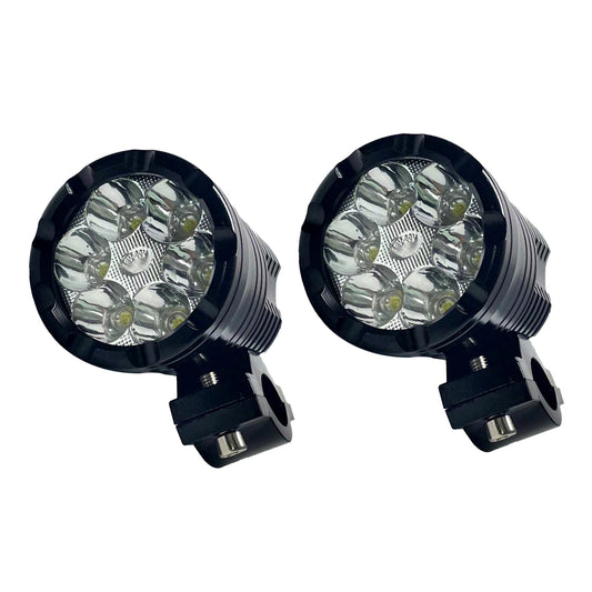 {{ 2x LED Headlight Lights Motorcycle Waterproof Driving Fog Spotlight Lamp }} - Buy Car Parts Online at {{ Kaka Auto Parts }}.