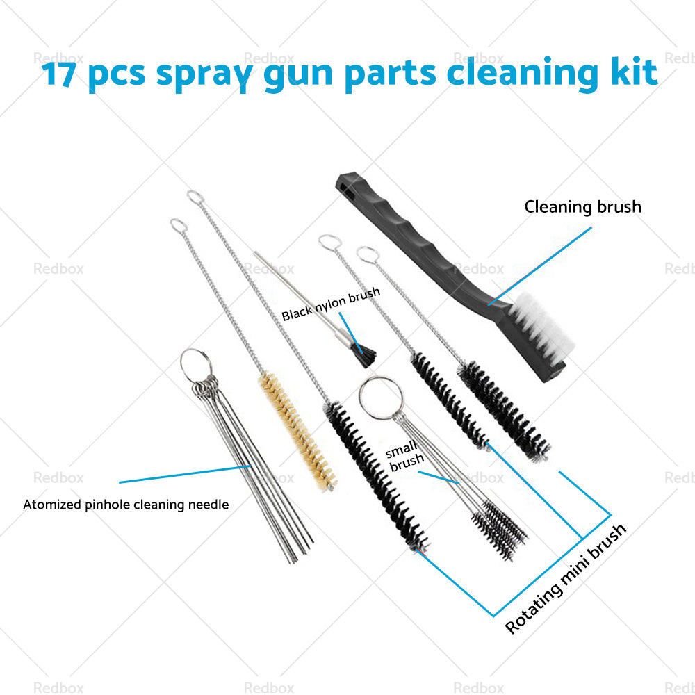 {{ 17PCS Spray Gun Cleaning Brush Kit Suitable For All Types of Spray Gun Systems }} - Buy Car Parts Online at {{ Kaka Auto Parts }}.