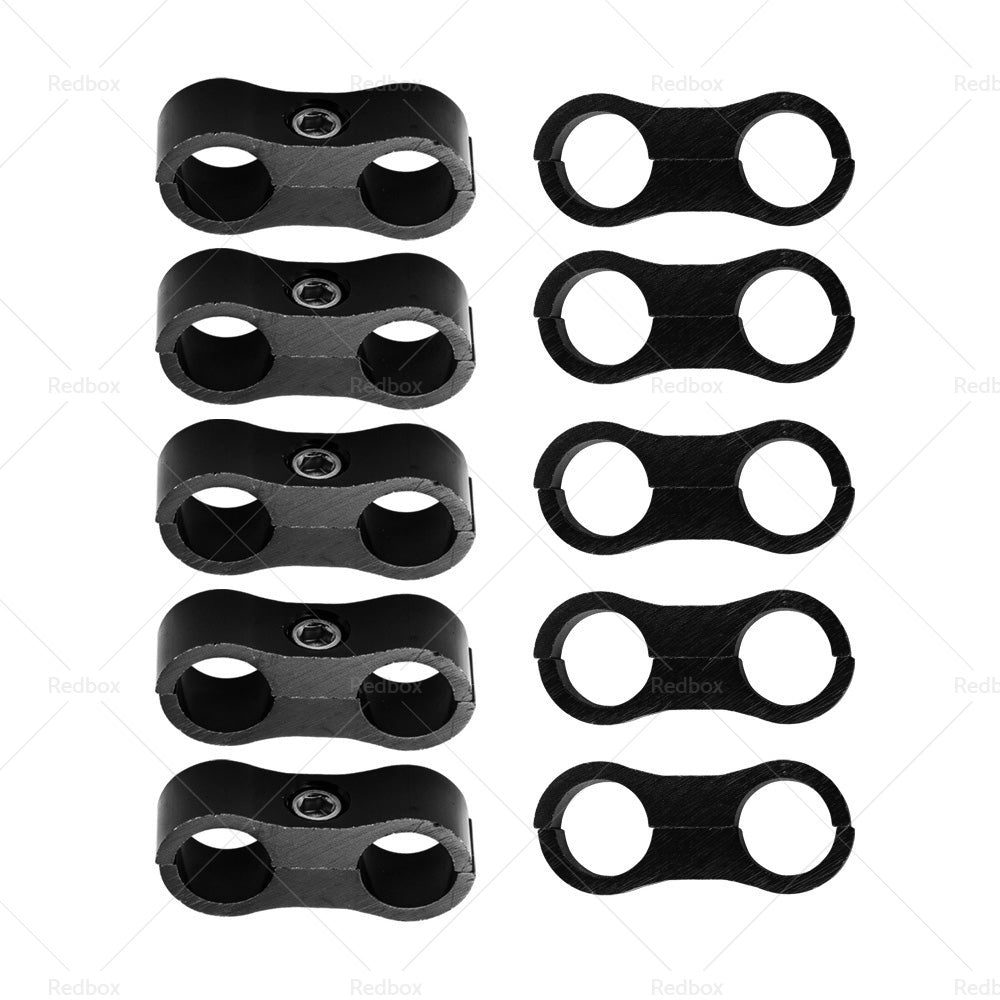 {{ 10x AN6 6AN AN -6 Nylon Braided Stainless Fuel Oil Line Hose Separator Clamp }} - Buy Car Parts Online at {{ Kaka Auto Parts }}.
