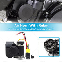 {{ 1X Nautilus Compact Motor Bike Air Horn Black 139dB 12 volt Motorcycle Loud }} - Buy Car Parts Online at {{ Kaka Auto Parts }}.