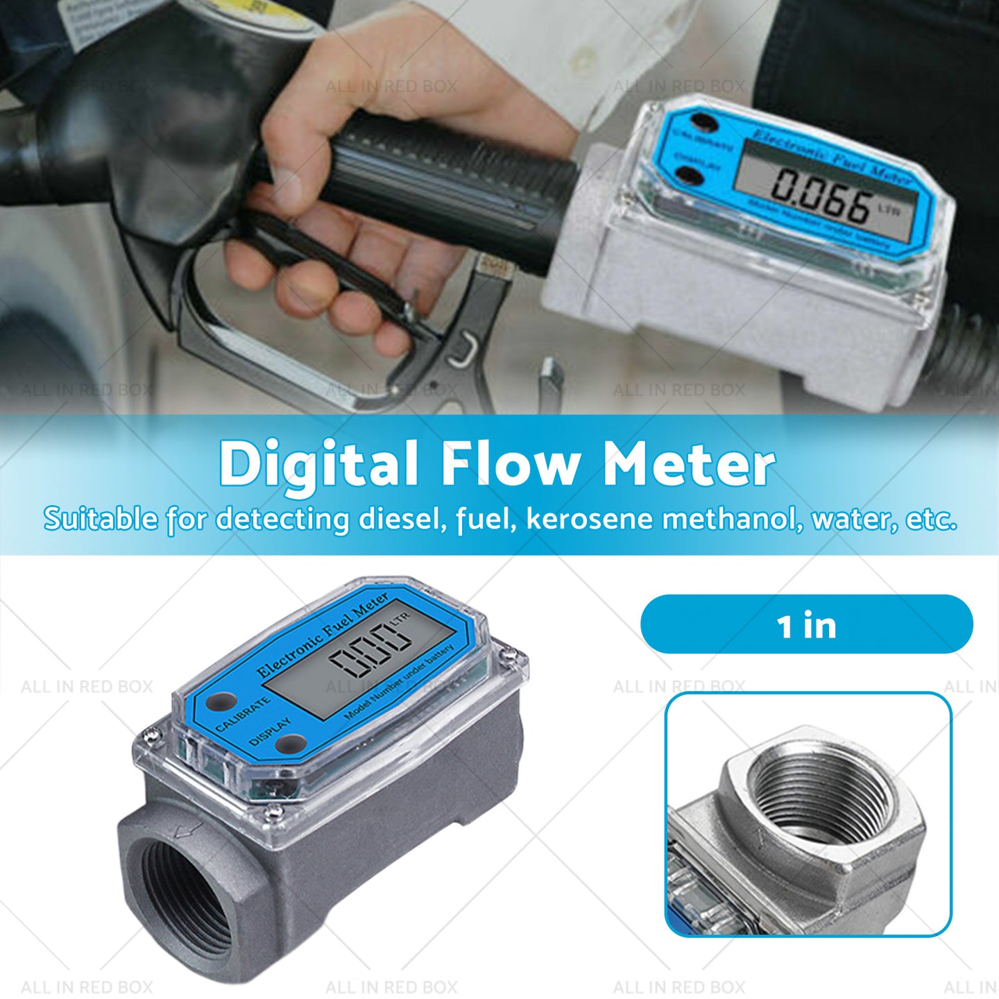 {{ 1 or 1. 5 or 2 inch Turbine Digital Diesel Water Fuel Flow Meter Oval Gear Flow Gauge }} - Buy Car Parts Online at {{ Kaka Auto Parts }}.