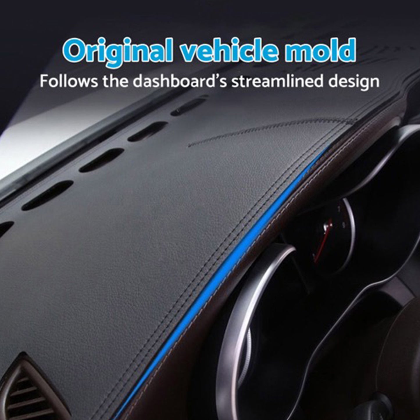 Non-Slip Microfiber Leather Dashboard Cover Suitable For Isuzu MU-X MUX 2022 On