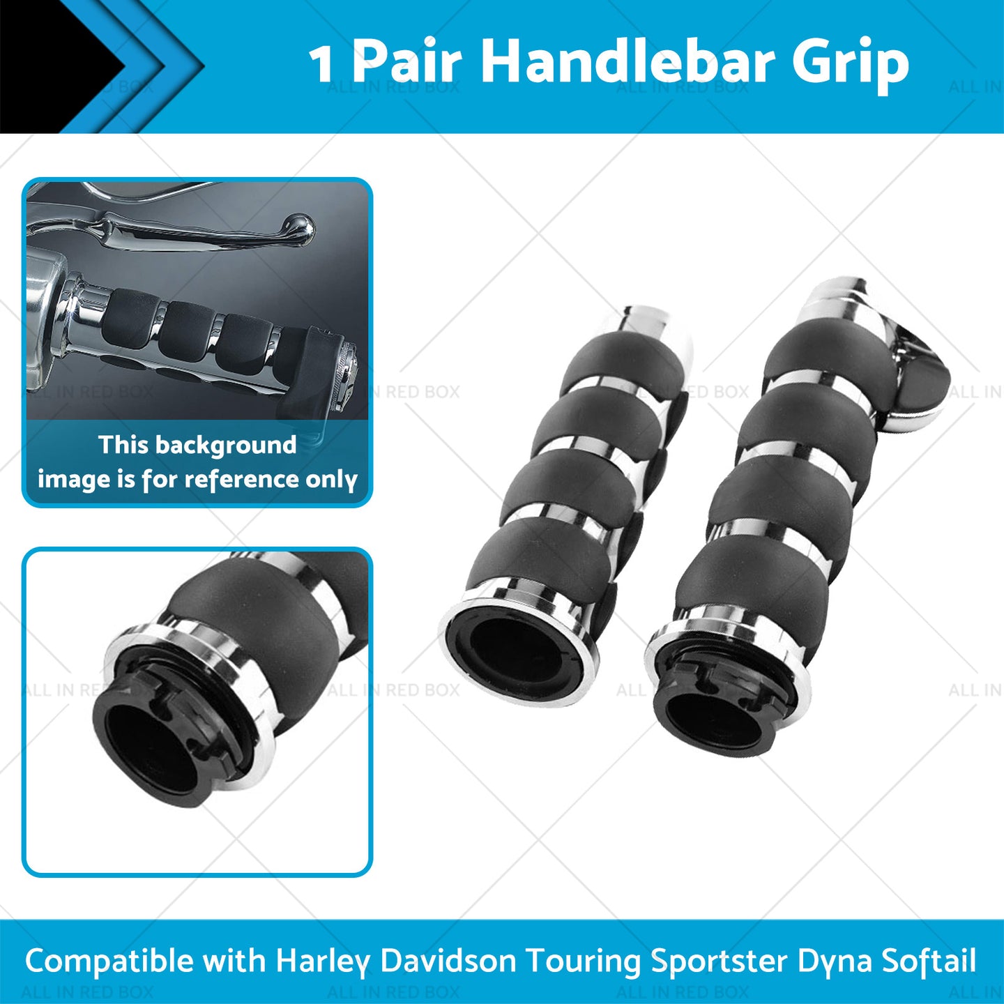 {{ Handlebar Hand Grips Suitable For Harley Davidson Touring Sportster Dyna Softail }} - Buy Car Parts Online at {{ Kaka Auto Parts }}.