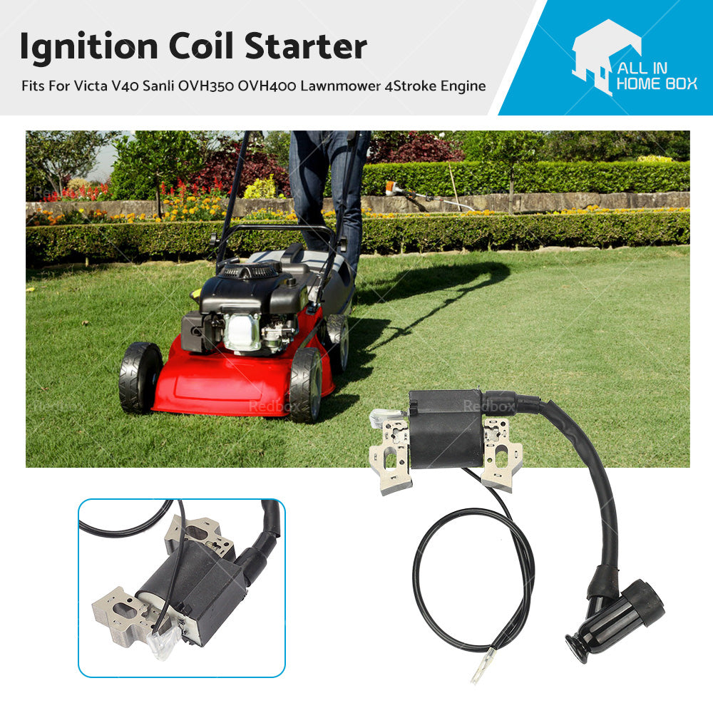 {{ Ignition Coil Starter For Victa V40 Sanli OVH350 OVH400 Lawnmower 4Stroke Engine }} - Buy Car Parts Online at {{ Kaka Auto Parts }}.
