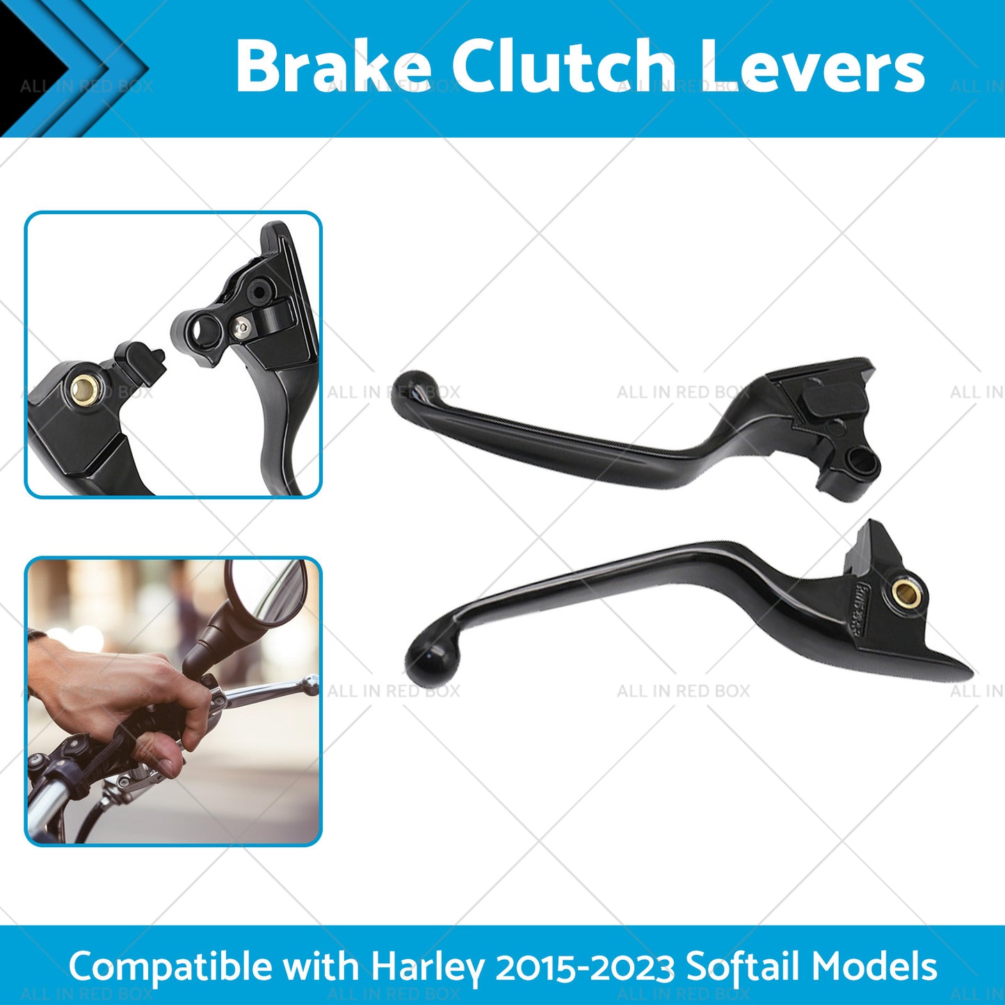 {{ 2x Brake Clutch Levers Suitable For Harley 2015-2023 Softail Slim Fat Boy }} - Buy Car Parts Online at {{ Kaka Auto Parts }}.