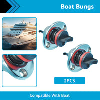 {{ 2x Boat Bungs Chrome Base with plastic Bung Coarse Thread Transom Bung Complete }} - Buy Car Parts Online at {{ Kaka Auto Parts }}.
