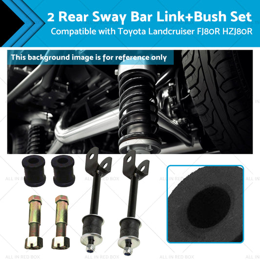 {{ 2 Rear Sway Bar LinkBush Kit Suitablefor Toyota Landcruiser FJ80R HZJ80R HDJ80R }} - Buy Car Parts Online at {{ Kaka Auto Parts }}.