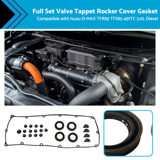 {{ Valve Tappet Rocker Cover Gasket Full Kit For ISUZU DMAX TF 3. 0L Diesel 4JJ1TC }} - Buy Car Parts Online at {{ Kaka Auto Parts }}.