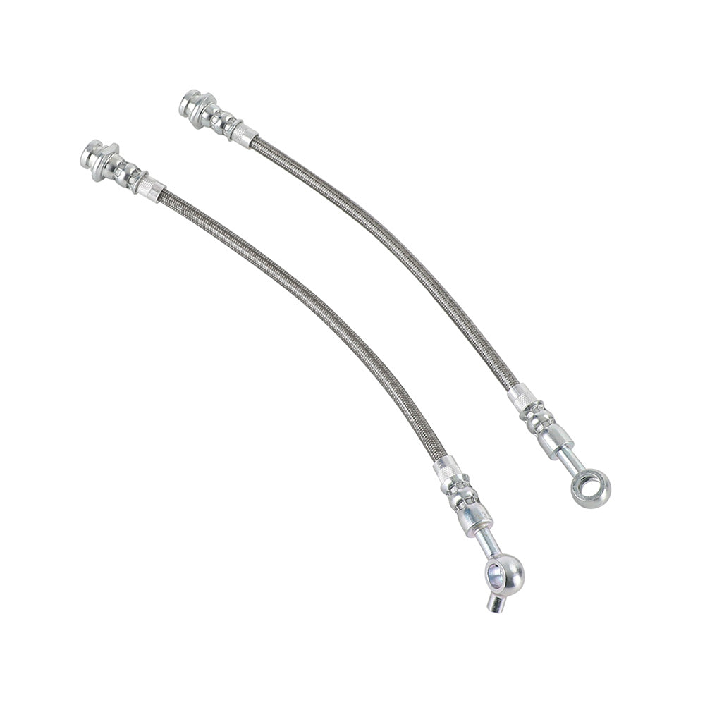 Front & Rear Braided Brake Line Hose Set Suitable For Nissan Patrol GQ Y60 1988¡§C1997 / Ford Maverick DA 1988¡§C1994