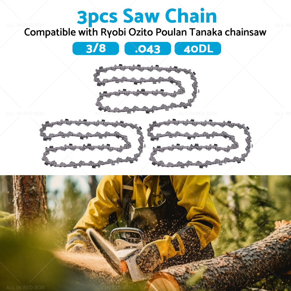 {{ 3PCS 3 8. 043 40DL Chainsaw Chain 10inch Suitable for OZITO 18V OCS-018 PXCCSS-018 }} - Buy Car Parts Online at {{ Kaka Auto Parts }}.