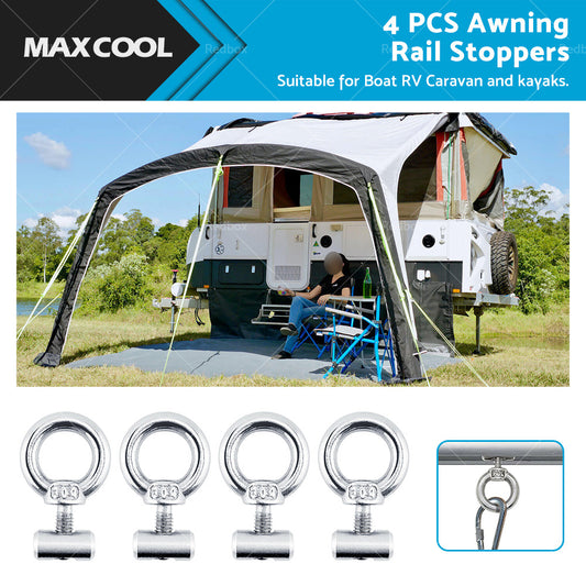 {{ 4 PCS Awning Rail Stoppers Rail Track Screws for Boat RV Caravan Stainless Steel }} - Buy Car Parts Online at {{ Kaka Auto Parts }}.