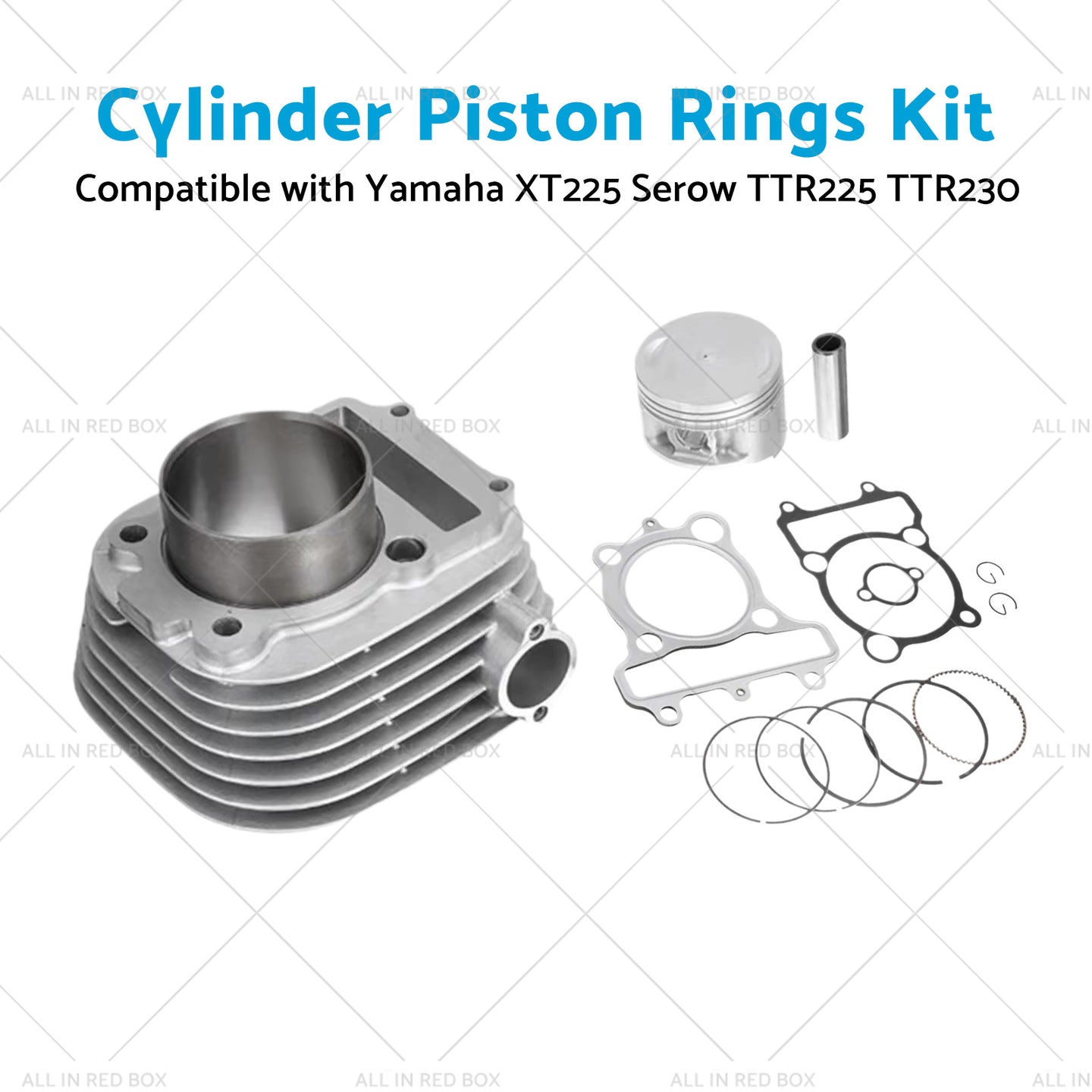 {{ Cylinder Piston Rings Kit Suitable for Yamaha Serow XT225 TTR225 TTR230 99-16 }} - Buy Car Parts Online at {{ Kaka Auto Parts }}.