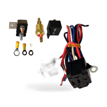 compare product Thermo Radiator Fan Sensor Temp Controller Switch 12V DC Wiring Relay