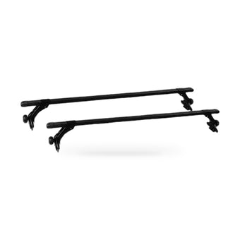 compare product Roof Rack Cross Bars 120cm Adjustable Black Suitable For Vehicles with Rain Gutter