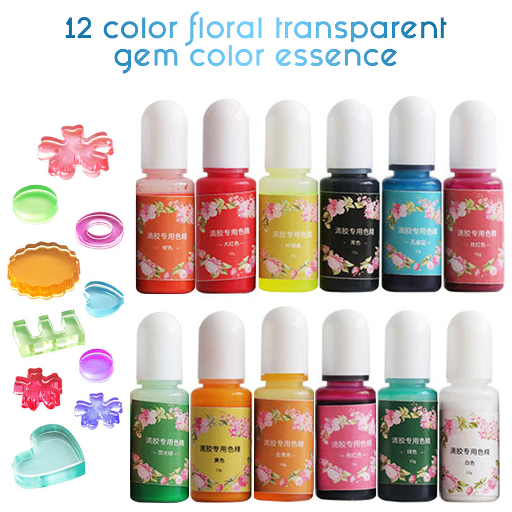 {{ 12 Colours Glitter Pigment Ink Epoxy Resin Colour Pigment Resin Floors Metallic }} - Buy Car Parts Online at {{ Kaka Auto Parts }}.