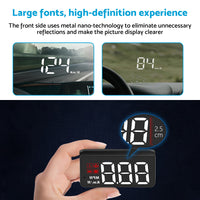 Universal Car Head-Up Display GPS Digital Speedometer with Speed Warning OBD2
