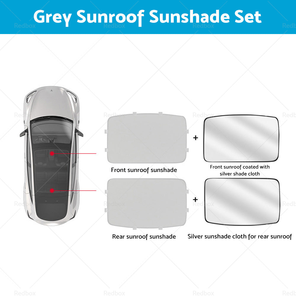 {{ For Tesla Model Y Glass Sun Roof Shade Sunroof Window UV Film Blind Sunshade Mesh }} - Buy Car Parts Online at {{ Kaka Auto Parts }}.