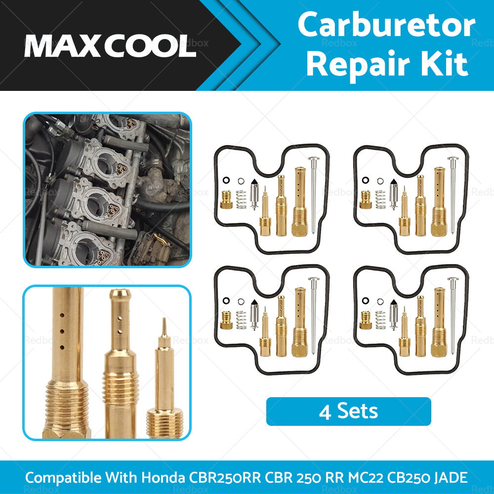 {{ 4 Sets Carburetor Repair Kit Suitable For Honda CBR250RR CBR 250 MC22 CB250 JADE }} - Buy Car Parts Online at {{ Kaka Auto Parts }}.