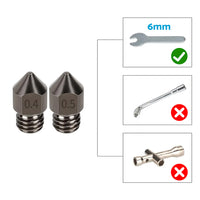 {{ 10Pcs Hardened Steel Nozzle Suitable for Creality CR-10 Ender 3 Pro 5 Series }} - Buy Car Parts Online at {{ Kaka Auto Parts }}.