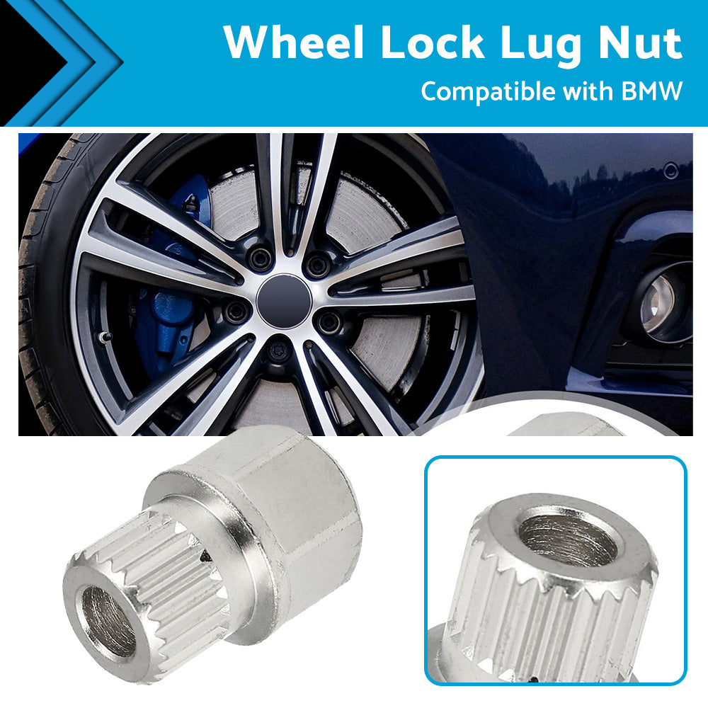 {{ 40 23PT Hollow Anti Theft Wheel Lock Lug Nut Screw Removal Key Suitable For BMW }} - Buy Car Parts Online at {{ Kaka Auto Parts }}.