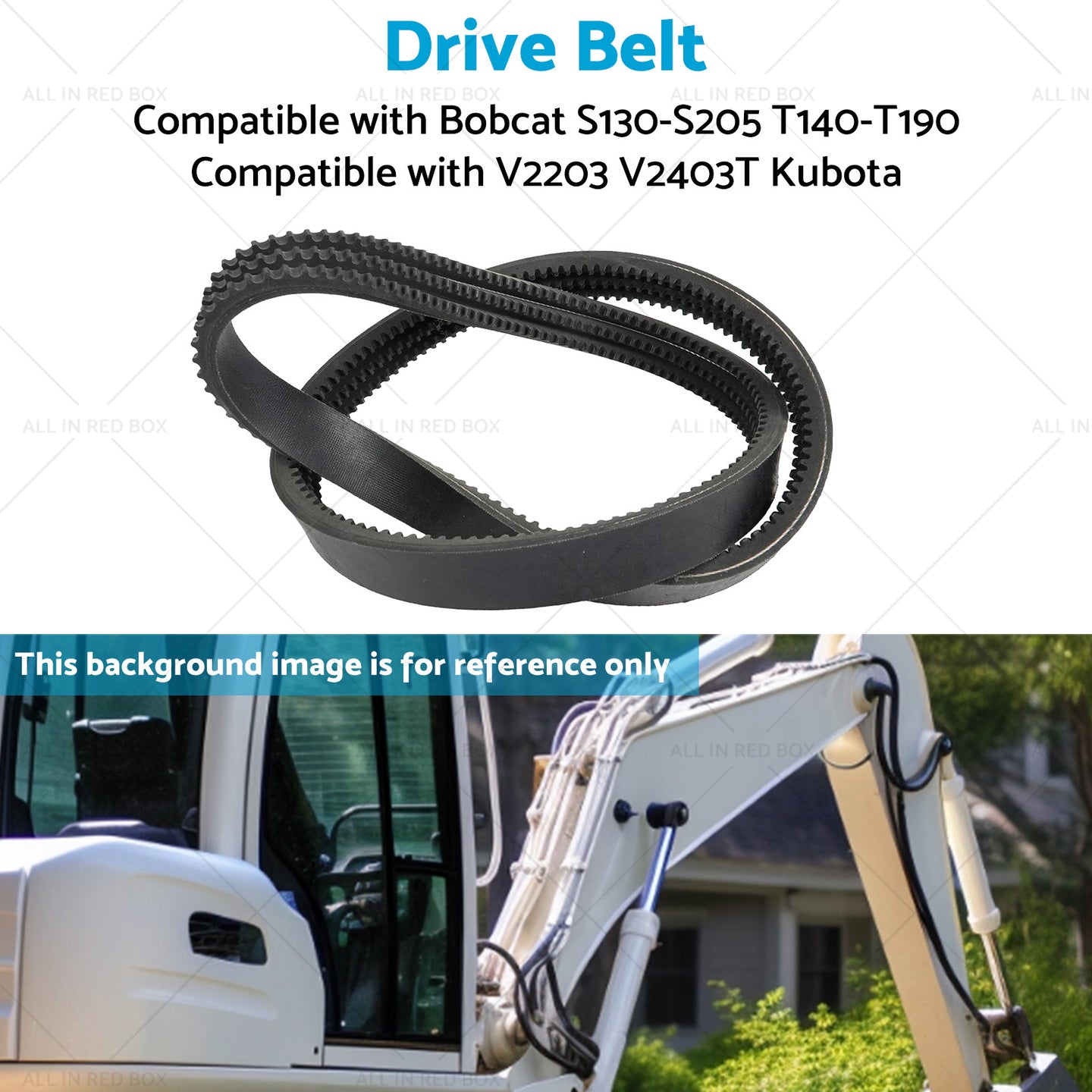 {{ Drive Belt Suitable for Bobcat S130-S205 T140-T190 V2203 V2403T Kubota 6736775 }} - Buy Car Parts Online at {{ Kaka Auto Parts }}.