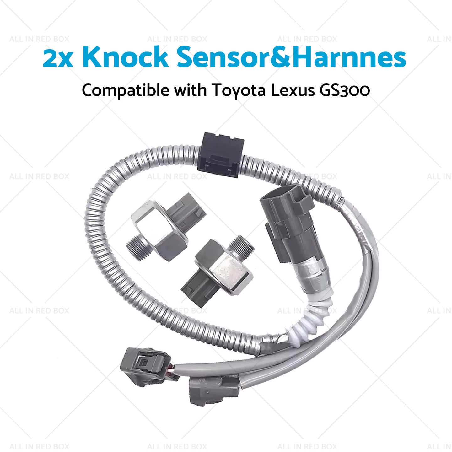 {{ 89615-12090 2x Knock Sensor and Harnnes Suitable for Toyota Lexus GS300 3. 0L 4Runner }} - Buy Car Parts Online at {{ Kaka Auto Parts }}.