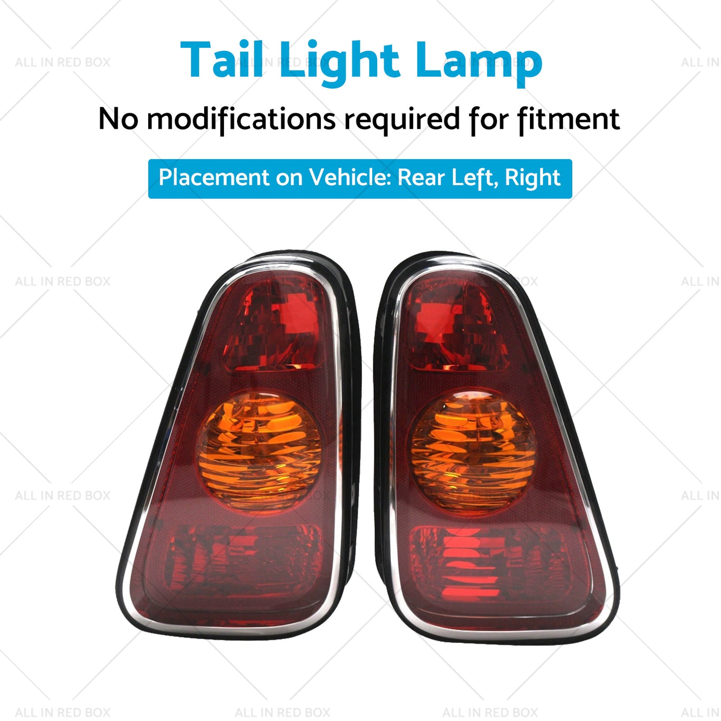 {{ Pair LH+RH Hand Tail Light Lamp Suitable For Mini Cooper Hatch R50 2001-2004 }} - Buy Car Parts Online at {{ Kaka Auto Parts }}.