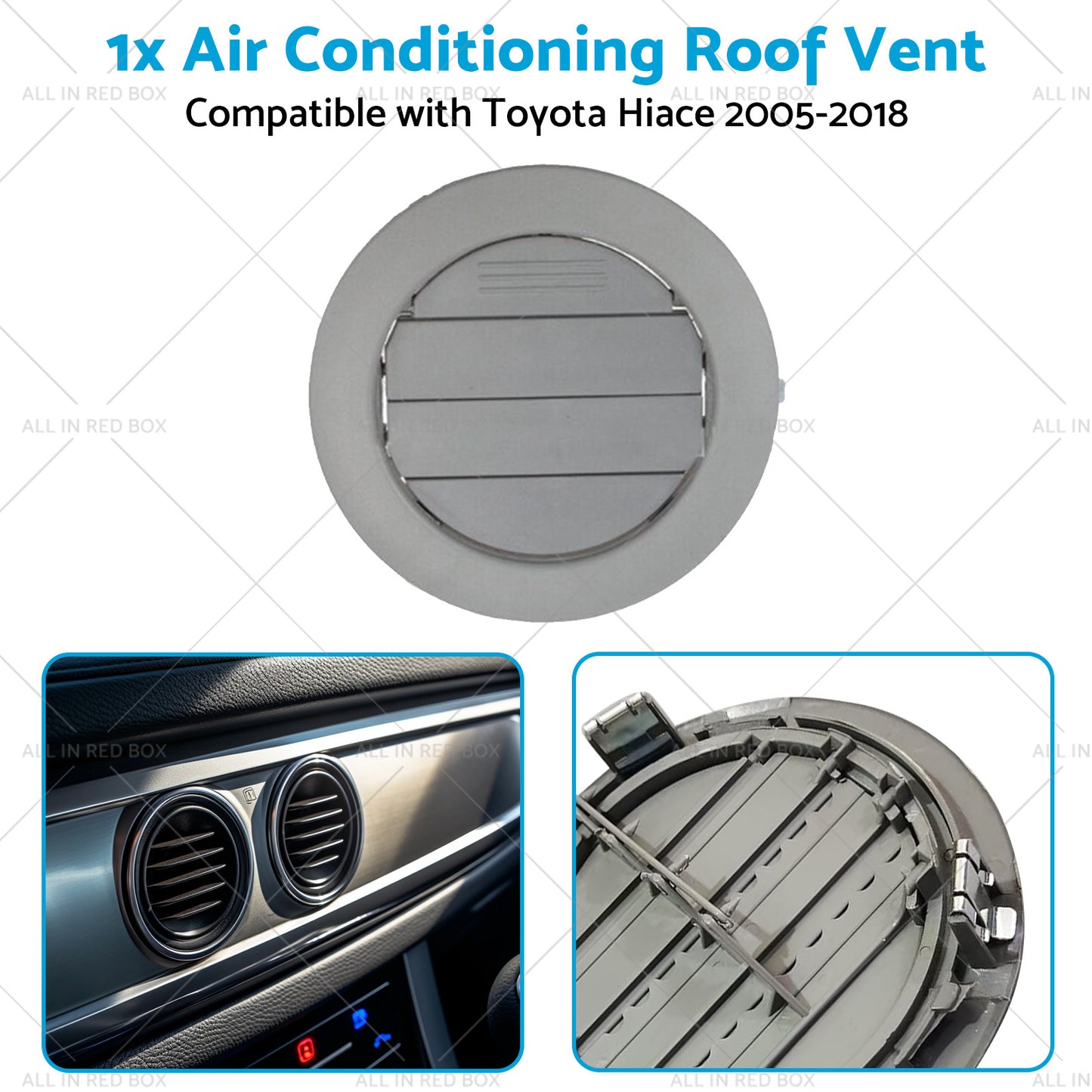 {{ 1x Air Conditioning Roof Vent Suitable For Toyota Hiace 2005-2018 }} - Buy Car Parts Online at {{ Kaka Auto Parts }}.