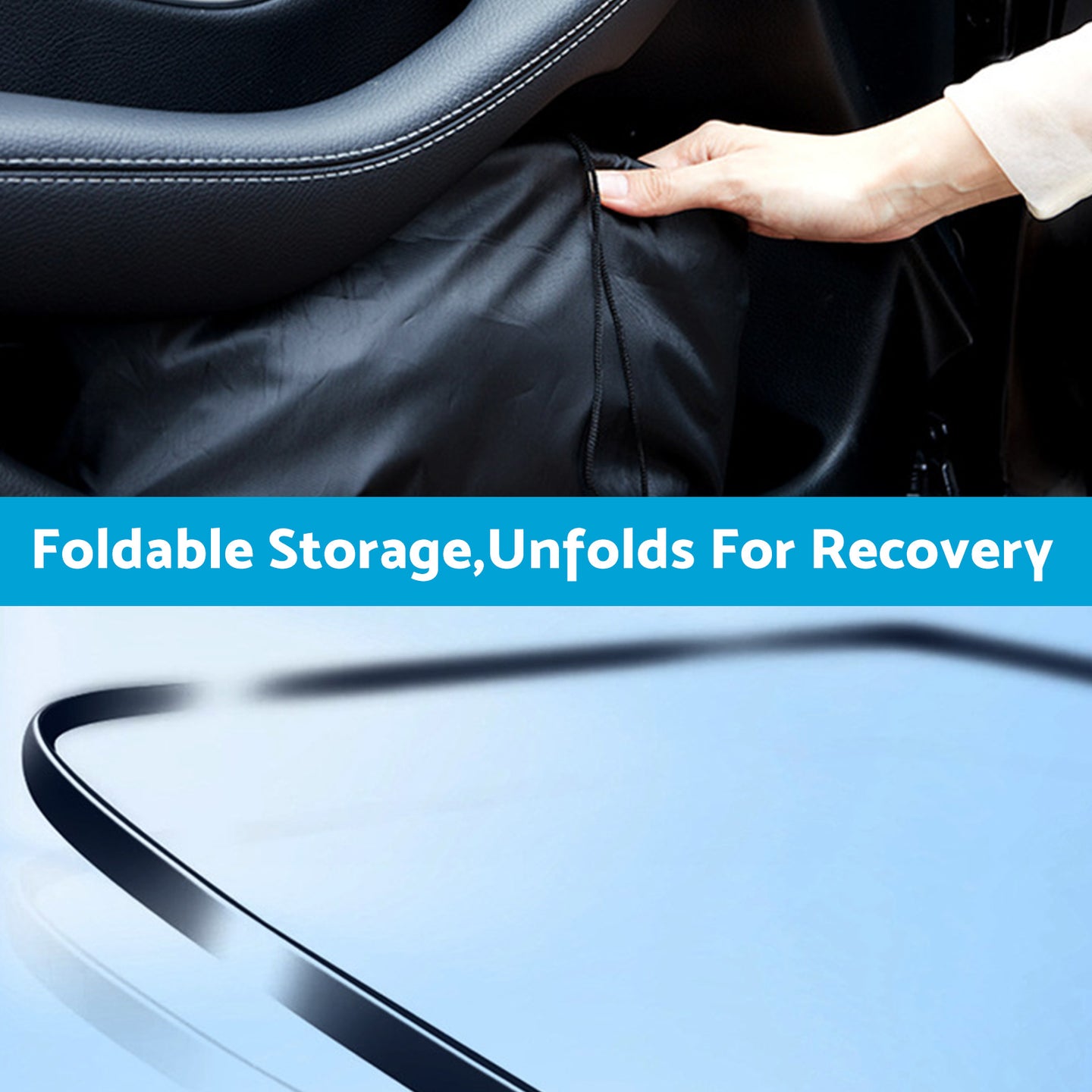 {{ 6 Layer Thick WindScreen Sun Shade Sunvisor Suitable for MG4 22-25 UV Protection }} - Buy Car Parts Online at {{ Kaka Auto Parts }}.
