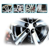 Visbella Wheel Rim Repair Kit for Kerb Scratches and Scuffs – 5x Set with Tools and Gloves