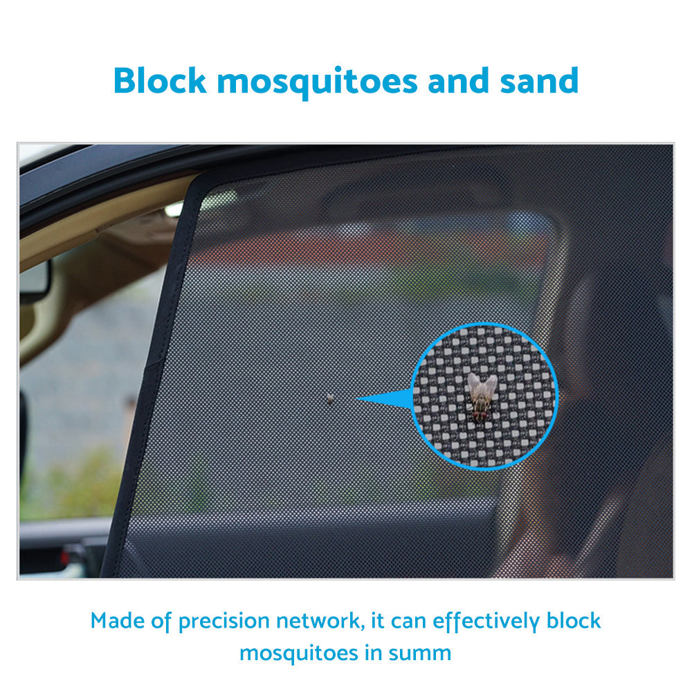 6x Foldable Window Mesh Sun Shades Suitable For Toyota Prado 120 2003-2009