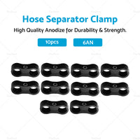 {{ 10x AN6 6AN AN -6 Nylon Braided Stainless Fuel Oil Line Hose Separator Clamp }} - Buy Car Parts Online at {{ Kaka Auto Parts }}.