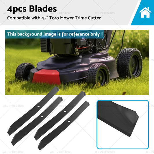 {{ 4x Blade Suitable for 42inch Toro Mower Trime Cutter Z420 106-2247-03 106-2247 }} - Buy Car Parts Online at {{ Kaka Auto Parts }}.