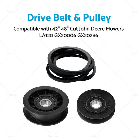 Belt  and  Pulley Suitable For 42inch 48inch Cut John Deere Mowers LA120 GX20006 GX20286