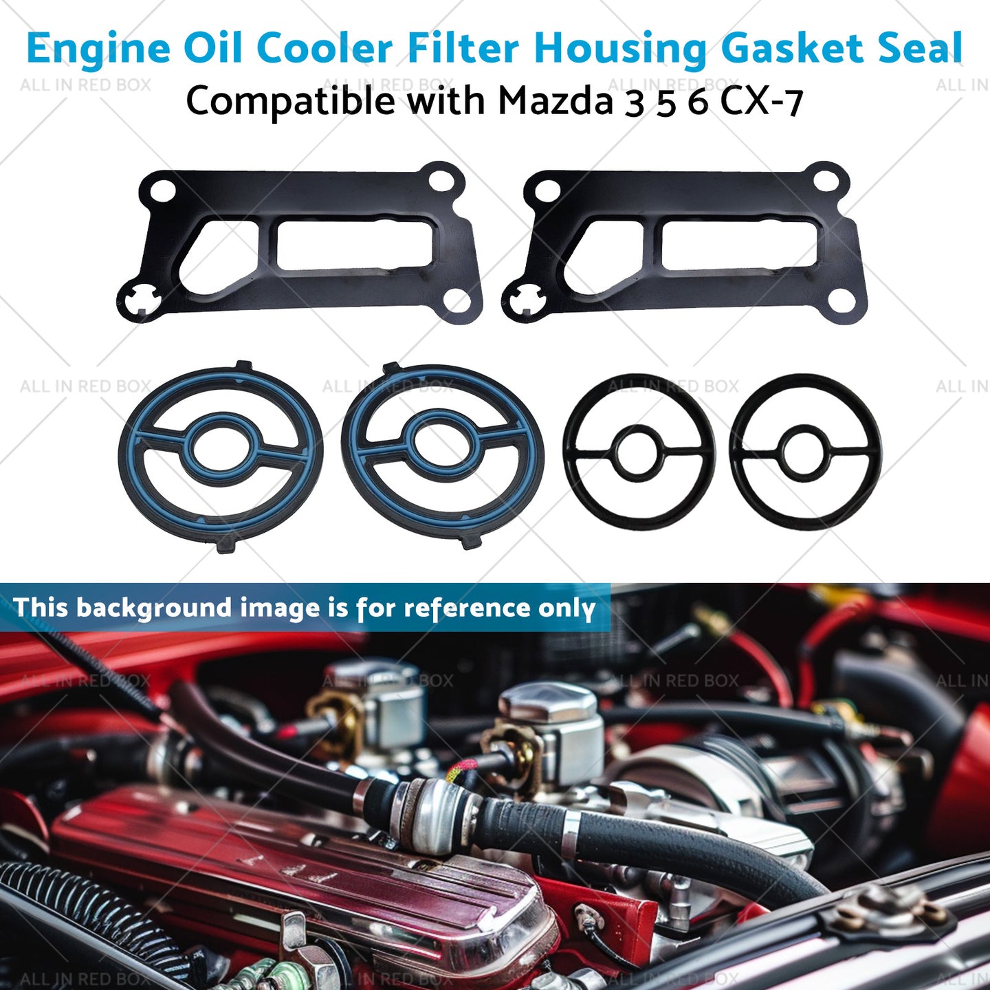 {{ Engine Oil Cooler Filter Housing Gasket Seal Suitable for 2007-2012 Mazda CX-7 }} - Buy Car Parts Online at {{ Kaka Auto Parts }}.