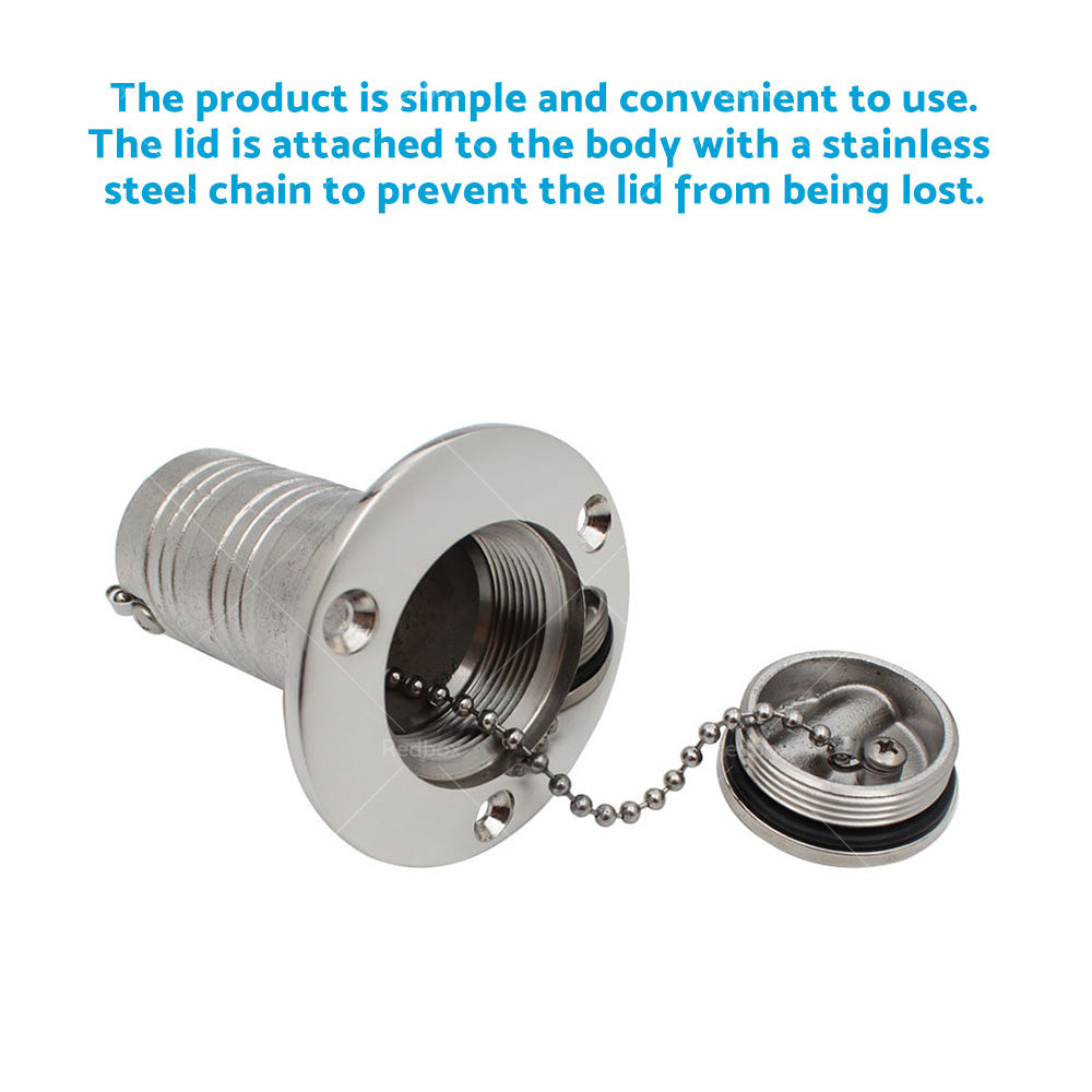 {{ Marine Boat Keyless Water Deck Fill  or  Filler 1-1 or 2 inch  Polished 316 Stainless Steel }} - Buy Car Parts Online at {{ Kaka Auto Parts }}.