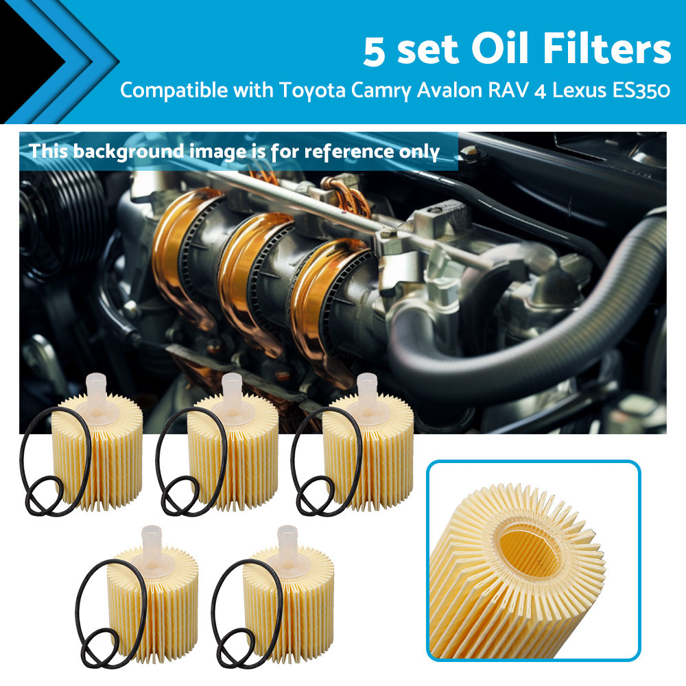 {{ 5PCS Oil Filter 04152-YZZA1 Suitable For Toyota Camry Kluger RAV 4 Lexus IS300h }} - Buy Car Parts Online at {{ Kaka Auto Parts }}.