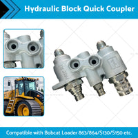 {{ For Bobcat Hydraulic Block Quick Coupler Flat Face FFH Auxillary Valve 6678076 }} - Buy Car Parts Online at {{ Kaka Auto Parts }}.