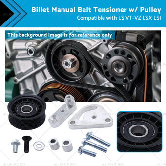 compare product Billet Manual Belt Tensioner w or  Pulley Suitable for 98-06 LS VT-VZ LSX LS1