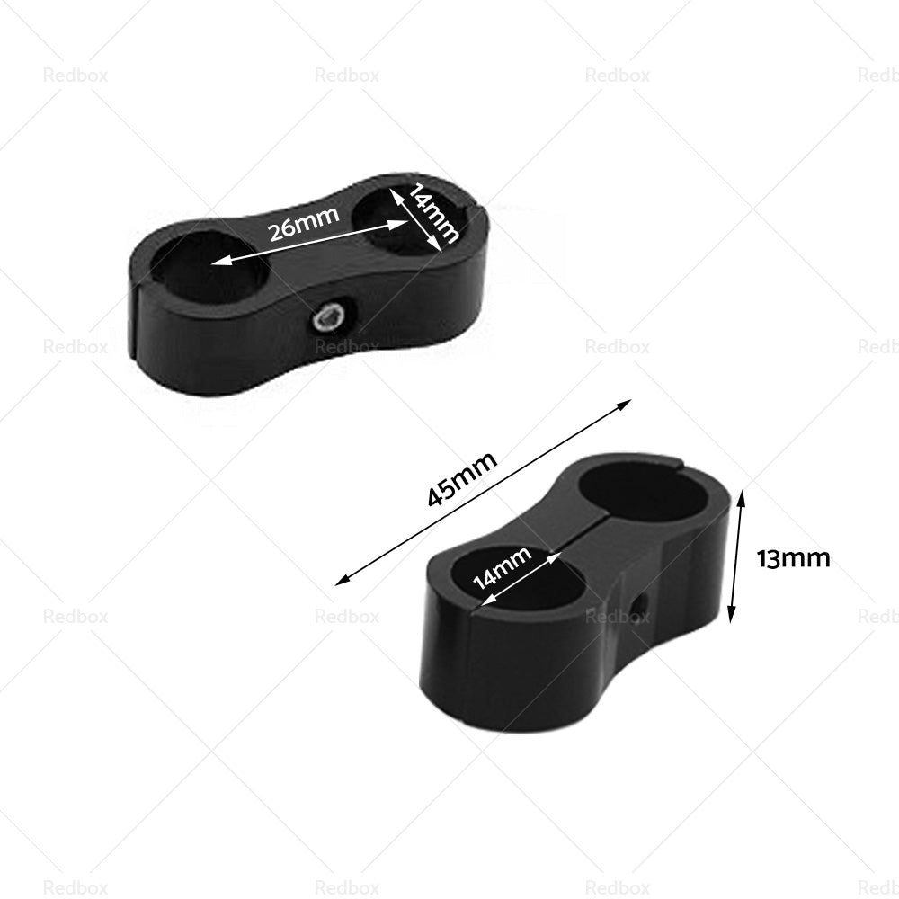 {{ 10x AN6 6AN AN -6 Nylon Braided Stainless Fuel Oil Line Hose Separator Clamp }} - Buy Car Parts Online at {{ Kaka Auto Parts }}.