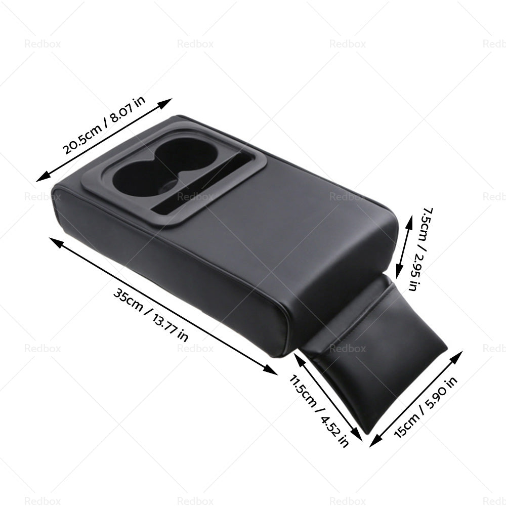 {{ Center Console Leather Armrest Support Elbow Rest Extender Organizer Cup Holder }} - Buy Car Parts Online at {{ Kaka Auto Parts }}.