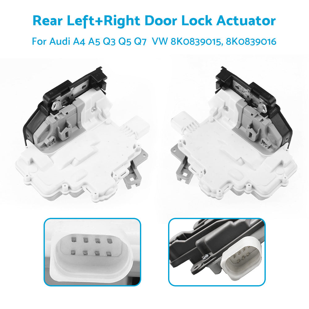 {{ 1 Pair Rear Left  Right Door Lock Mechanism Actuator For Audi A4 A5 Q3 Q5 Q7 VW }} - Buy Car Parts Online at {{ Kaka Auto Parts }}.