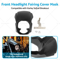 {{ 1x Front Headlight Fairing Cover Mask Suitable for Harley Softail Breakout 18-23 }} - Buy Car Parts Online at {{ Kaka Auto Parts }}.