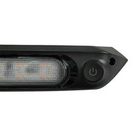 287mm Black Dual LED Bug Light 12V Awning Light with On/Off Switch Amber & White Lights