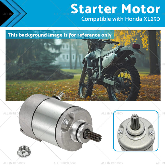 {{ Starter Motor Suitable for Honda XL250 XR250 31200-KW3-018 31200-KBR-008 91-09 }} - Buy Car Parts Online at {{ Kaka Auto Parts }}.