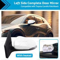 {{ Door Mirror Suitable for Toyota Corolla ZRE182 2012-2018 Hatch Left White Heated }} - Buy Car Parts Online at {{ Kaka Auto Parts }}.