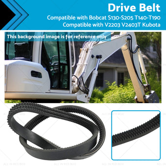 compare product Drive Belt Suitable for Bobcat S130-S205 T140-T190 V2203 V2403T Kubota 6736775