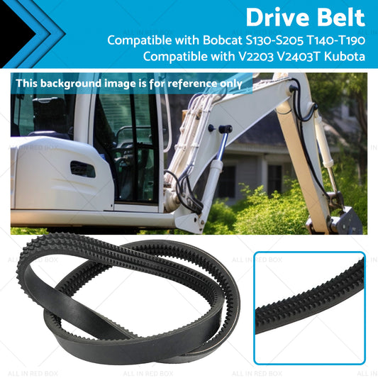 {{ Drive Belt Suitable for Bobcat S130-S205 T140-T190 V2203 V2403T Kubota 6736775 }} - Buy Car Parts Online at {{ Kaka Auto Parts }}.