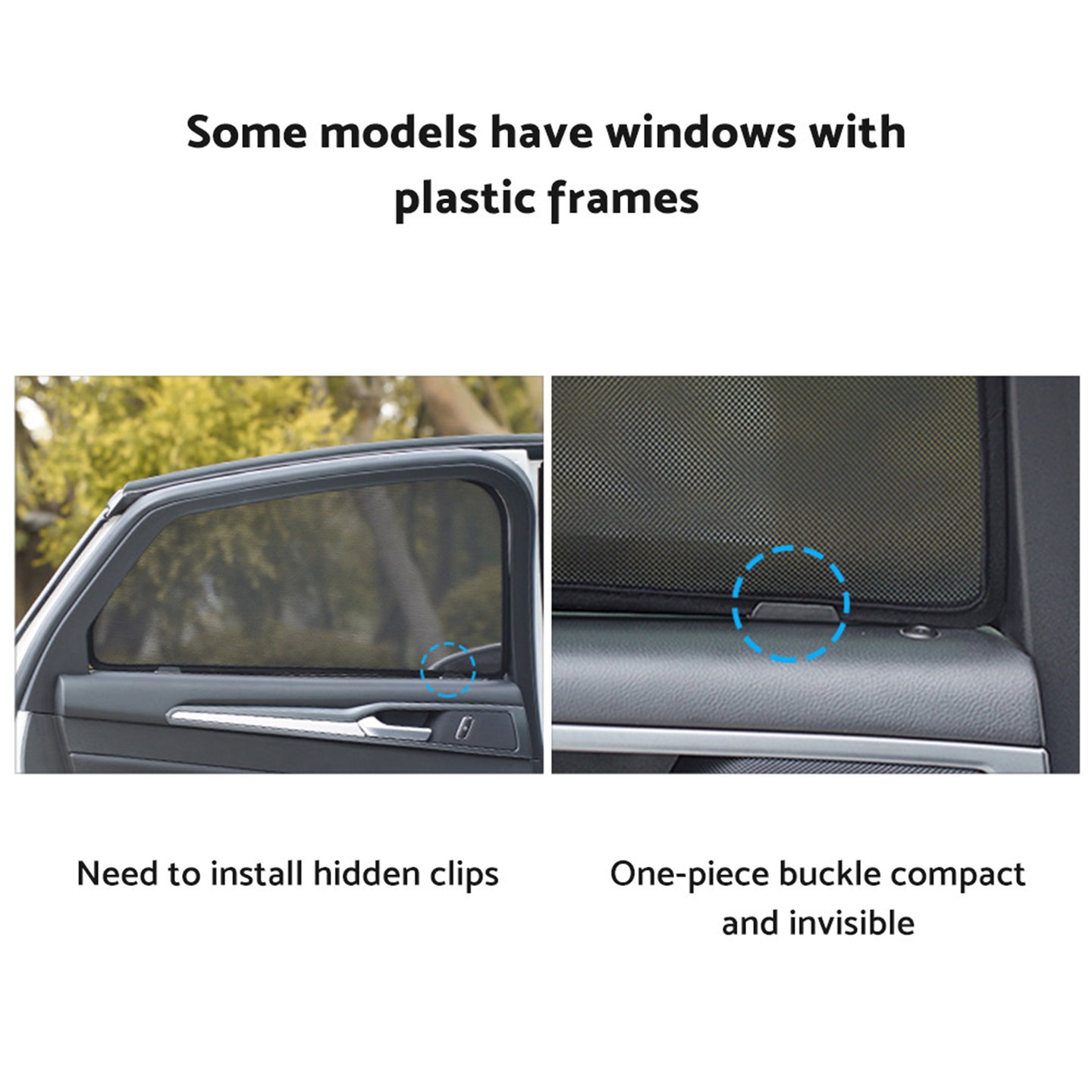 {{ Car Window Sun Blind Suitable for Mercedes Benz GLA Class 2014-2019 Magnetic }} - Buy Car Parts Online at {{ Kaka Auto Parts }}.