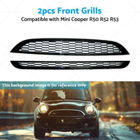 {{ 2PCS Honeycomb Mesh Front Grill Suitable for  Mini Cooper R50 R52 R53 2002-2006 }} - Buy Car Parts Online at {{ Kaka Auto Parts }}.